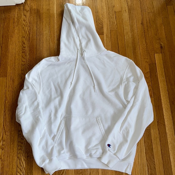 Champion Tops - Champion White Reverse Weave Hoodie